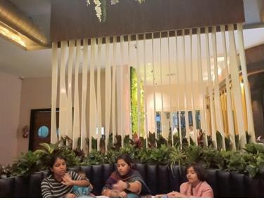 Families dining